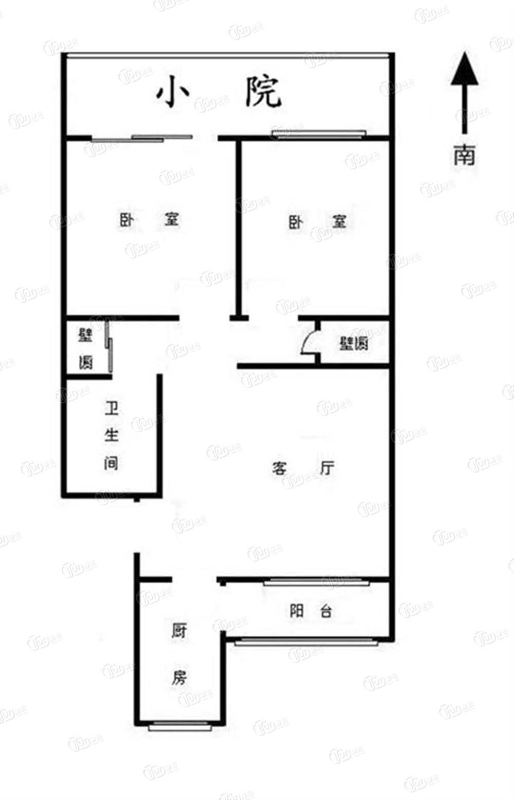 绮华里 一楼带院 双阳两室 地铁附近