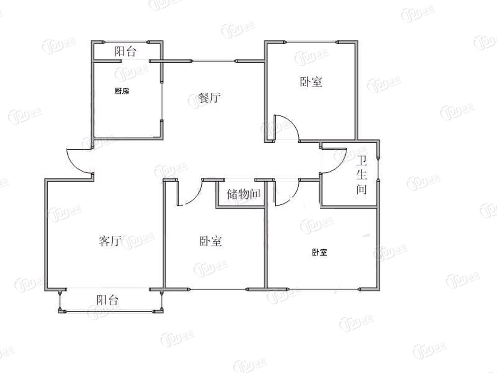 百合春天雪莲东里-户型图