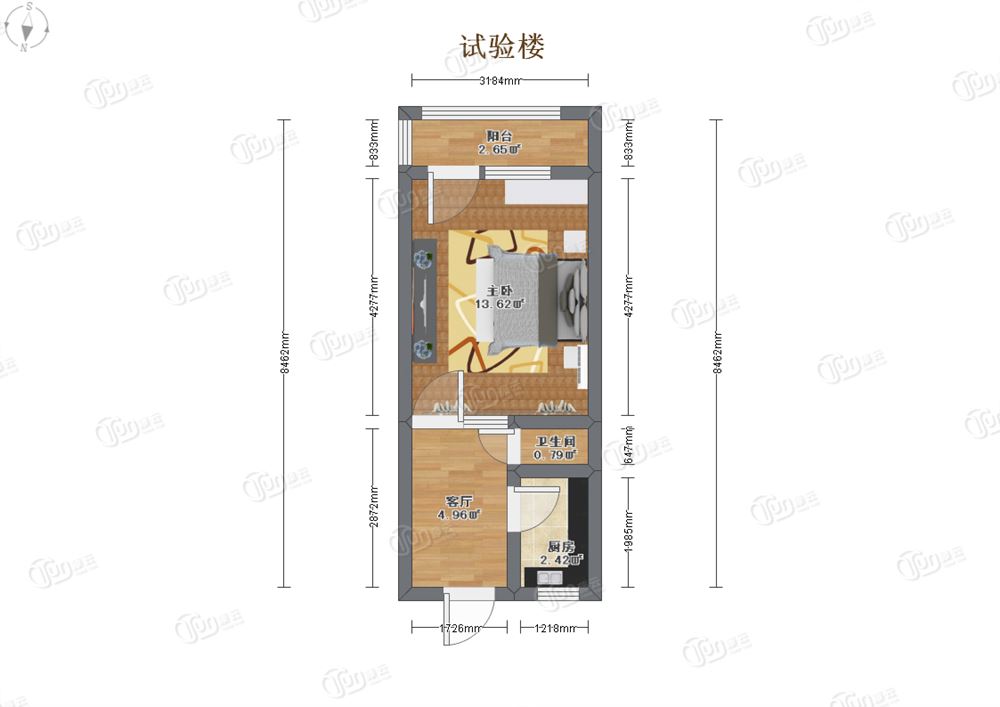 宽8米长15房屋设计图展示